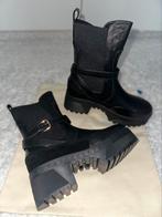 Laarzen , Chunky ankle boots LV , maat 39, Kleding | Dames, Schoenen, Lage of Enkellaarzen, Zo goed als nieuw, Zwart, Ophalen