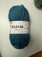 Saskia Wol blauw kleurnummer 140, Hobby en Vrije tijd, Breien en Haken, Nieuw, Breien of Haken, Wol of Garen, Verzenden