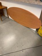 Tafelblad ovaal in hout look, Huis en Inrichting, Tafels | Eettafels, Ophalen, 200 cm of meer, 50 tot 100 cm, Zo goed als nieuw