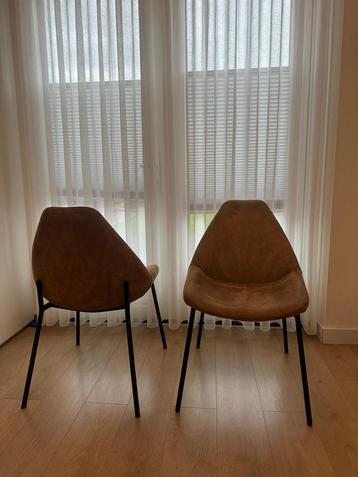 Echter leder eetkamerstoelen