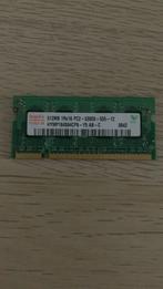 Werkgeheugen Hynix 512MB DDR2 667MHz Laptop, 1 GB of minder, Ophalen of Verzenden, Laptop, DDR2