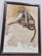 Danielle Brouns - Leeuwen, Ophalen, Gebruikt, Schilderij, 75 tot 100 cm