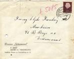 Pension Schoonoord, Hoorn 64, Terschelling - 03.1954 - envel, Ophalen of Verzenden, Envelop