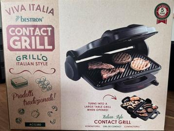 Nieuw in doos: Bestron ACG380 Contactgrill – Nooit gebruikt! beschikbaar voor biedingen