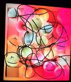 Oude Kerstboomverlichting met Satijndraad, Diversen, Kerst, Ophalen of Verzenden, Gebruikt