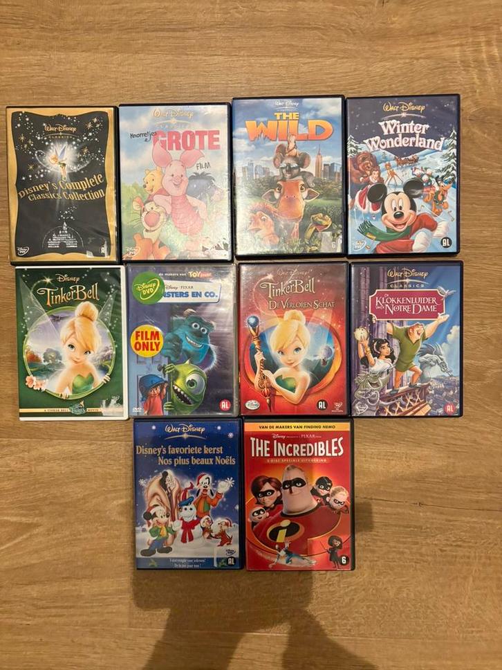 10 Disney dvd’s, Cd's en Dvd's, Dvd's | Kinderen en Jeugd, Zo goed als nieuw, Alle leeftijden, Ophalen of Verzenden