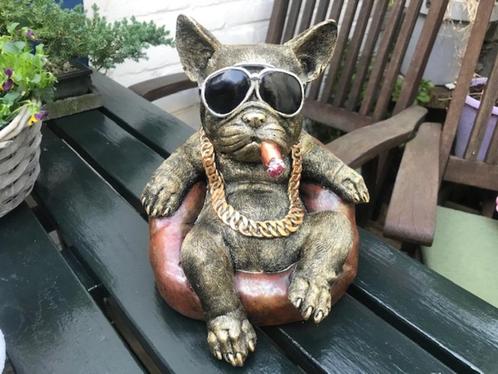 prachtig beeld: zeer stoere bulldog, Antiek en Kunst, Kunst | Beelden en Houtsnijwerken, Ophalen of Verzenden