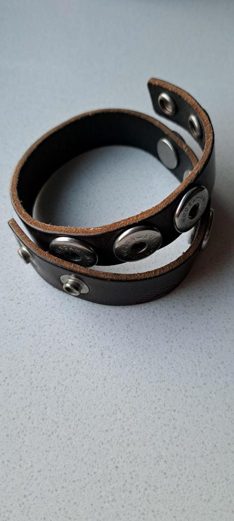 Noosa Amsterdam armbanden, Sieraden, Tassen en Uiterlijk, Armbanden, Zo goed als nieuw, Leer, Bruin, Met bedels of kralen, Ophalen of Verzenden