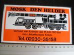 sticker Mosk den Helder verhuur van kranen 15 t/m 100 ton, Verzenden, Zo goed als nieuw, Bedrijf of Vereniging