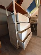 ELVARLI IKEA with drawers white and bamboo finishing, Kunststof, 100 tot 150 cm, Zo goed als nieuw, Basic