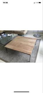 Metaform Salontafel Massief Walnoot - 100x100cm, Ophalen, 50 tot 100 cm, 100 tot 150 cm, Vierkant