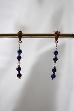 Lapis lazuli Gold-filled oorbellen, Ophalen of Verzenden, Nieuw, Goud, Goud