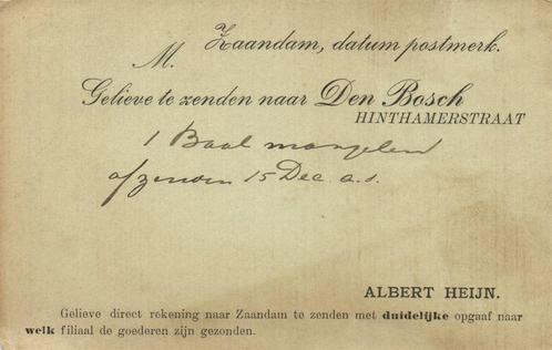 Albert Heijn, Zaandam - briefkaart zonder datum, Postzegels en Munten, Brieven en Enveloppen | Nederland, Briefkaart, Ophalen of Verzenden
