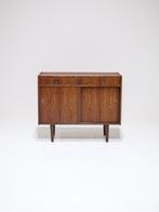 Kast met schuifdeuren en lade palissander Deens vintage, Ophalen, -, 1 of 2 laden, -