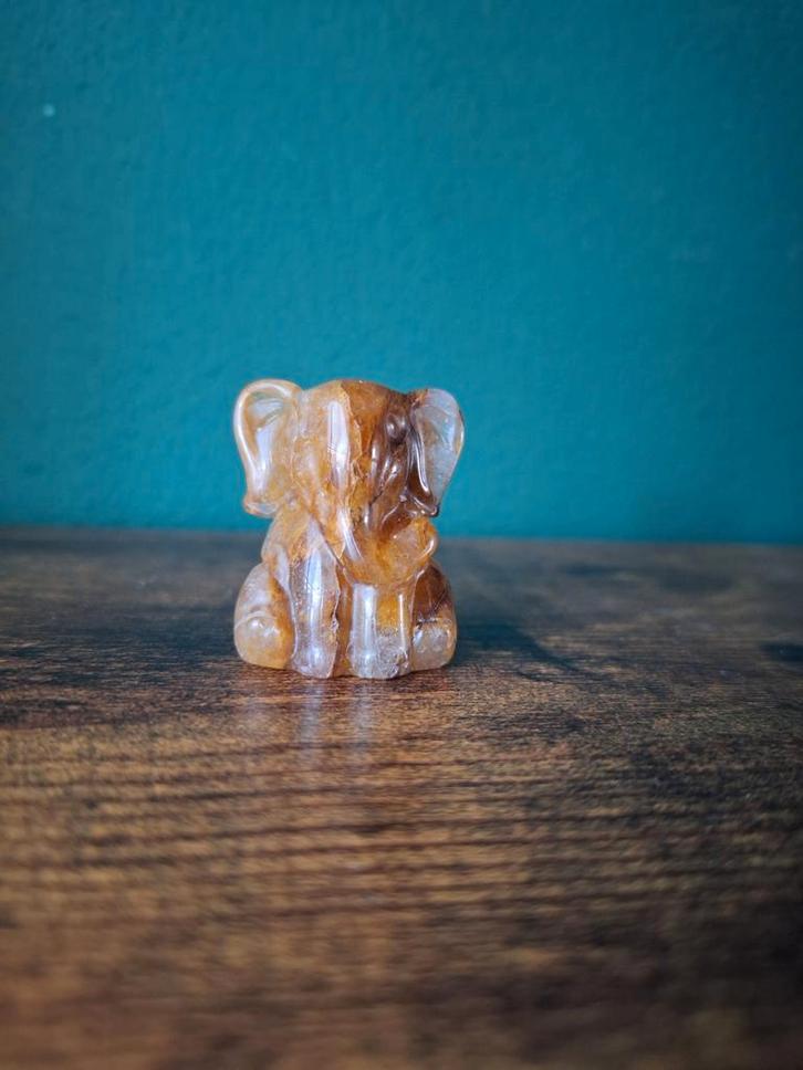 Olifant golden healer, Verzamelen, Mineralen en Fossielen, Verzenden
