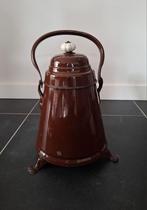 Leuke bruine doofpot., Antiek en Kunst, Antiek | Emaille, Ophalen