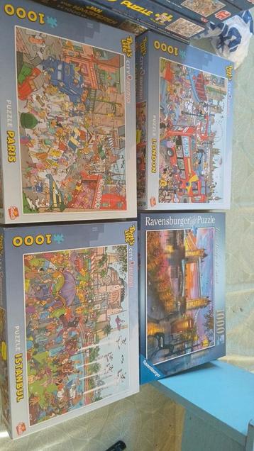 1000 stuk puzzle,s van city editon en 1 ravensburger puzzle beschikbaar voor biedingen
