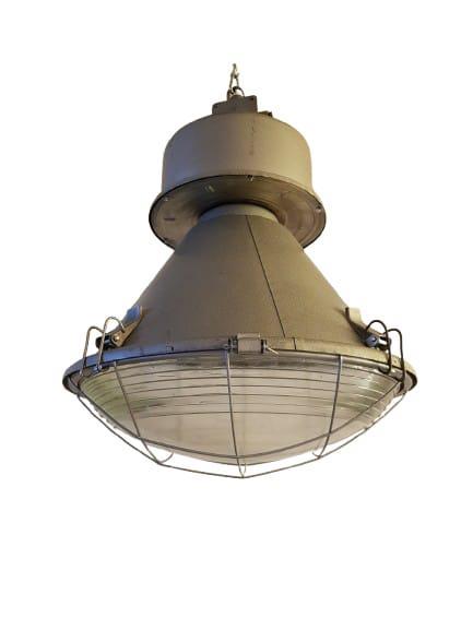 Vintage industriele lamp | hanglamp groot, Huis en Inrichting, Lampen | Hanglampen, Zo goed als nieuw, 50 tot 75 cm, Metaal, Ophalen of Verzenden