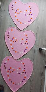 Roze hartvormige vloerkleden met stippen, Ophalen, 50 tot 100 cm, Zo goed als nieuw, 50 tot 100 cm