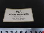 sticker folie WA wevers assurantiën ruurlo molenlaan 1a, Ophalen, Zo goed als nieuw