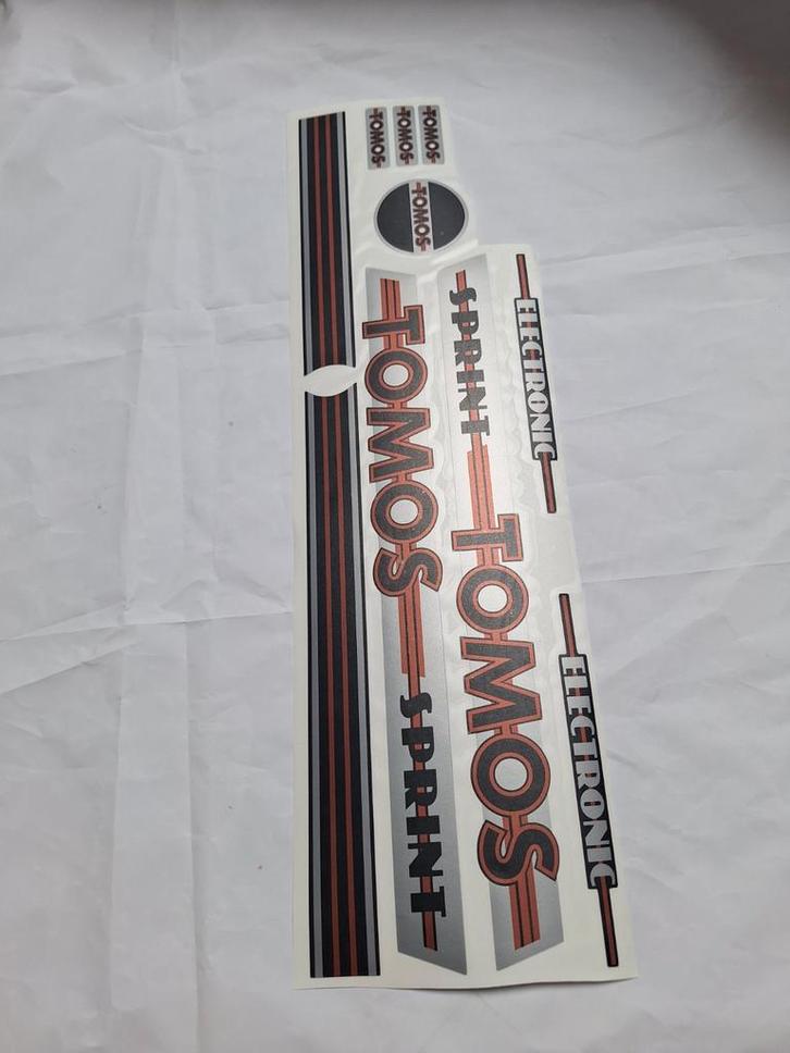 Tomos Sprint Electronic / Benelli T50 GTV / Motobi stickers, Fietsen en Brommers, Brommeronderdelen | Oldtimers, Nieuw, Overige merken