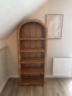 Rotan Boogkast met Planken, Huis en Inrichting, Kasten | Boekenkasten, Ophalen, Gebruikt, 50 tot 100 cm, 150 tot 200 cm