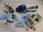 Playmobil politie Quad, helicopter, truck + boot kameleon, Complete set, Ophalen of Verzenden, Zo goed als nieuw