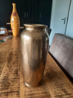 Mooie goudkleurige vaas h 30 cm en meer 4,95 pst, Ophalen, Steen, Overige kleuren, Zo goed als nieuw