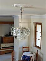 vintage glazen hanglamp / luster KINKELDEY, Ophalen, Gebruikt, Minder dan 50 cm