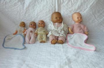 5 Vintage poppen jaren 80 beschikbaar voor biedingen