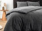Dekbedovertrek 240x200-220 + 2 kussenslopen 60x70 antraciet, Ophalen of Verzenden, Tweepersoons, Grijs, Dekbedovertrek