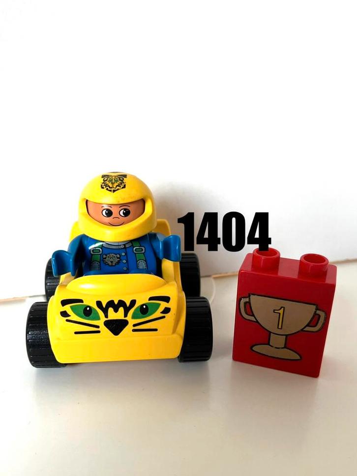 Lego DUPLO 1404 - Racing Tiger, Kinderen en Baby's, Speelgoed | Duplo en Lego, Gebruikt, Duplo, Ophalen of Verzenden