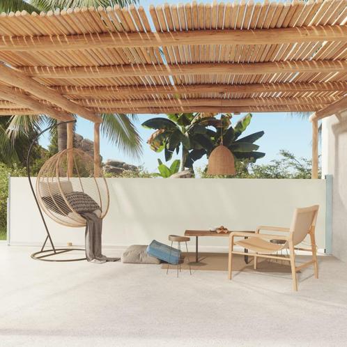 AANBIEDING | Tuinscherm uittrekbaar 117 x 600 cm crème! GRTS, Tuin en Terras, Tuinschermen, Nieuw, 200 cm of meer, Verzenden