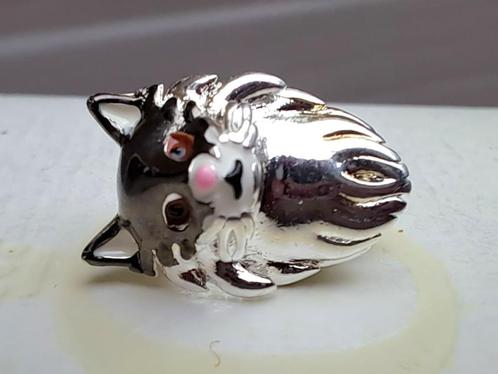 Maine Coon kat van Gnoce poes bedel 925 zilver NIEUW!!!, Sieraden, Tassen en Uiterlijk, Bedels, Nieuw, Overige merken, Zilver