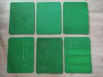 6 Lego bouwplaten grondplaten 24x32 groen, Ophalen of Verzenden, Gebruikt