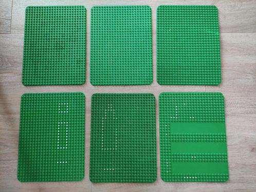 6 Lego bouwplaten grondplaten 24x32 groen, Kinderen en Baby's, Speelgoed | Duplo en Lego, Gebruikt, Ophalen of Verzenden