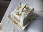 Botervloot creme met gele roze bloemen, Antiek en Kunst, Curiosa en Brocante, Ophalen of Verzenden