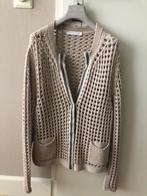 FABIANA FILIPPI Prachtig gebreid vest,beige, katoen ,maat 44, Beige, Maat 42/44 (L), Ophalen of Verzenden, Zo goed als nieuw