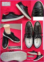 VISIONS zwarte echt leren gympen maat 40 zgan, Kleding | Dames, Schoenen, Zwart, Ophalen of Verzenden, VISIONS, Sneakers of Gympen
