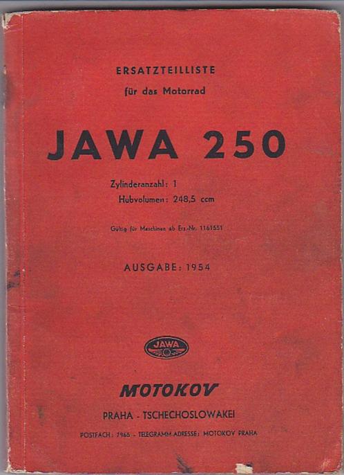 Jawa 250 Ersatzteilliste onderdelenlijst (7356z) motor, Motoren, Handleidingen en Instructieboekjes, Overige merken, Verzenden