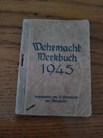 Wehrmacht merkbuch 1945 wo2 ww2 duits, Verzamelen, Militaria | Tweede Wereldoorlog, Ophalen of Verzenden, Overige soorten, Duitsland