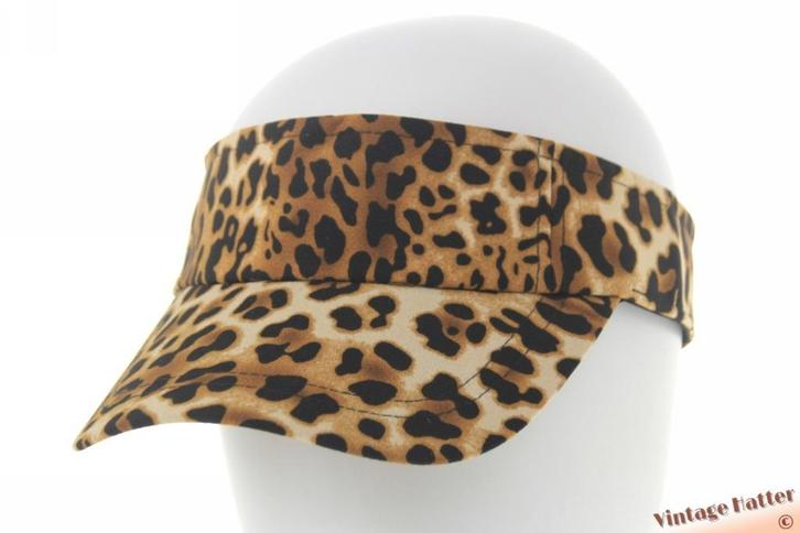 Zonneklep met klittenband beige bruin dierenprint 54-62 new, Kleding | Dames, Hoeden en Petten, Nieuw, Pet, One size fits all