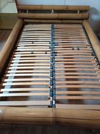 Prachtige bamboe bed, Ophalen, Bruin, Tweepersoons, 140 cm