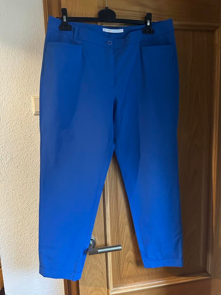 Rafaello Rossi Broek - Blauw - Maat 42, Maat 42/44 (L), Zo goed als nieuw, Lang, Verzenden
