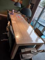 Massief teakhouten eettafel 300x100 cm, Huis en Inrichting, Tafels | Eettafels, Ophalen, 200 cm of meer, Zo goed als nieuw, Vijf personen of meer