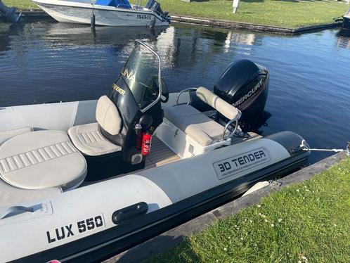 Superdeal: 3D Tender 550 MERCURY FOUR STROKE 80 PK + Trailer, Watersport en Boten, Motorboten en Motorjachten, Gebruikt, Polyester