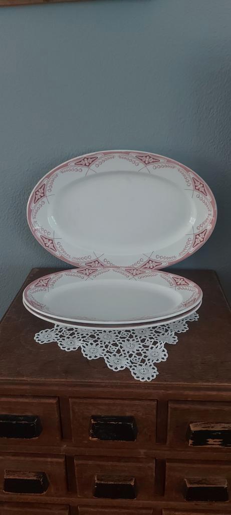 Serveerschalen Mimosa van societe ceramique, Antiek en Kunst, Antiek | Servies los, Ophalen of Verzenden