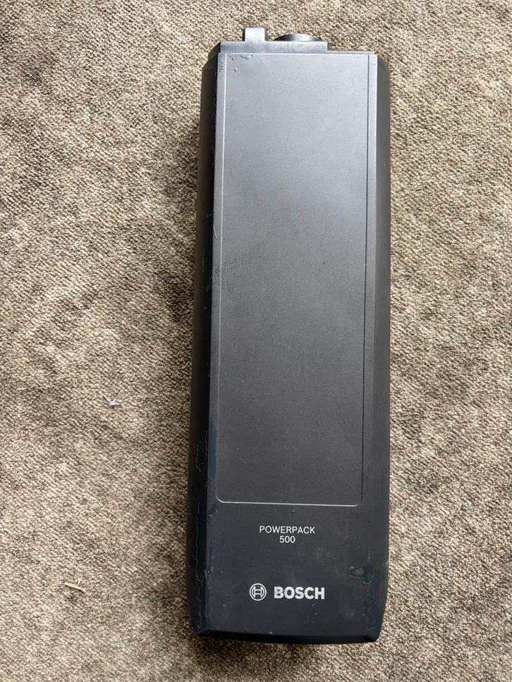 Bosch Powerpack 500 fietsaccu + oplader, Fietsen en Brommers, Fietsaccessoires | Fietsaccu's, Gebruikt, Ophalen of Verzenden