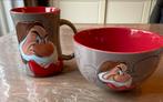 Grumpy mok en schaaltje Disney, Verzamelen, Disney, Ophalen of Verzenden, Sneeuwwitje of Doornroosje, Gebruikt, Servies