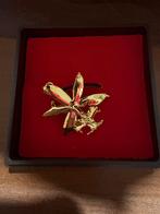 Vergulde orchidee hanger/broche, Ophalen of Verzenden, Nieuw, Goud, Overige materialen